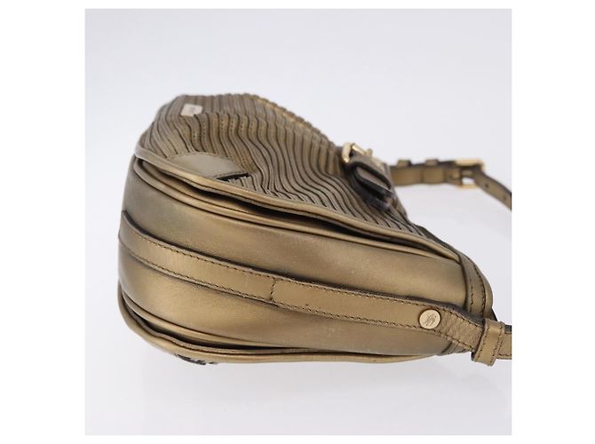 Borsa a tracolla BURBERRY in pelle oro Auth 196634 D'oro - vista 4