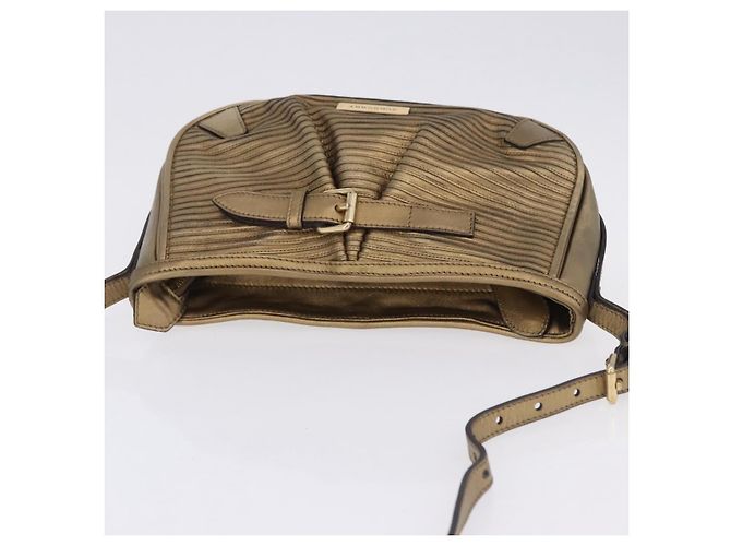 Borsa a tracolla BURBERRY in pelle oro Auth 196634 D'oro - vista 6