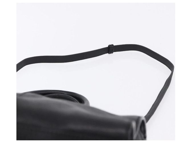 Bolso de mano Cabas SAINT LAURENT de piel 2way Negro Oro Auth am12406V Dorado - vista 10