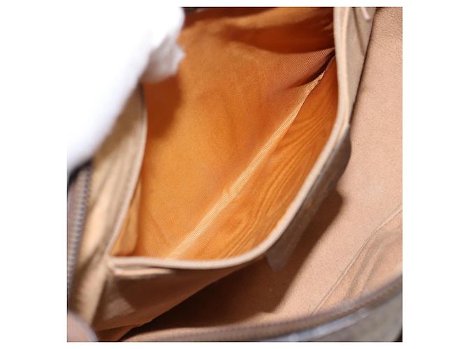 Borsa GUCCI GG Supreme Web Sherry Line PVC Beige Gold 89 02 032 Auth 198257 D'oro - vista 20