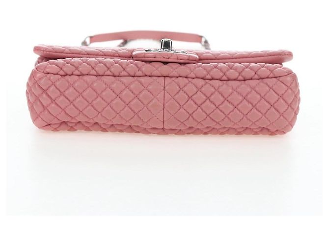 CHANEL Matelasse Dallas Chain Schultertasche aus Lammleder Rosa Silber CC Auth 196321V Pink - Ansicht 10