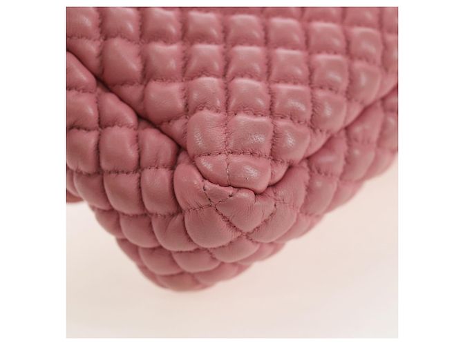 CHANEL Matelasse Dallas Chain Schultertasche aus Lammleder Rosa Silber CC Auth 196321V Pink - Ansicht 13