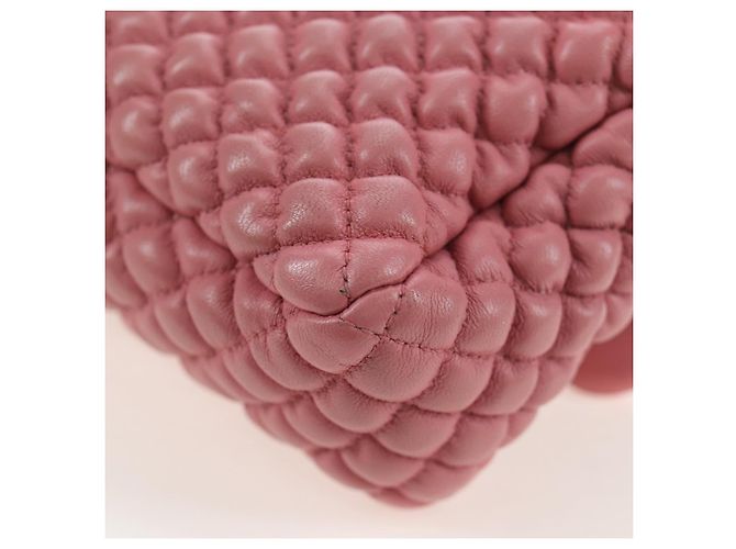 CHANEL Matelasse Dallas Chain Schultertasche aus Lammleder Rosa Silber CC Auth 196321V Pink - Ansicht 14