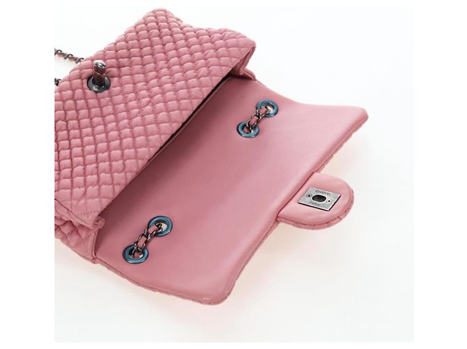 CHANEL Matelasse Dallas Chain Schultertasche aus Lammleder Rosa Silber CC Auth 196321V Pink - Ansicht 17