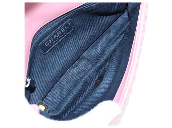 CHANEL Matelasse Dallas Chain Schultertasche aus Lammleder Rosa Silber CC Auth 196321V Pink - Ansicht 21