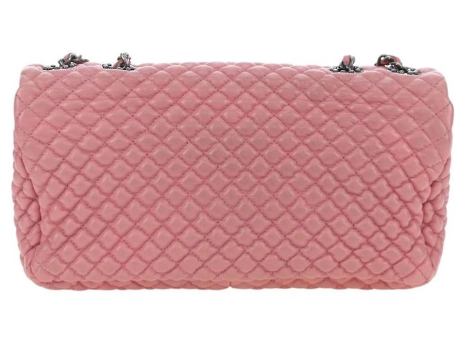 CHANEL Matelasse Dallas Chain Schultertasche aus Lammleder Rosa Silber CC Auth 196321V Pink - Ansicht 3