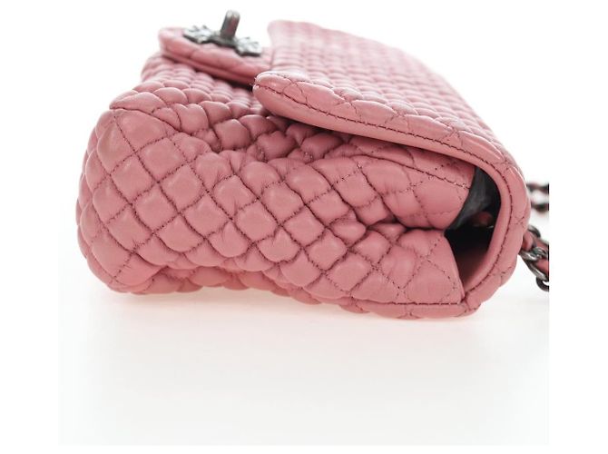 CHANEL Matelasse Dallas Chain Schultertasche aus Lammleder Rosa Silber CC Auth 196321V Pink - Ansicht 5