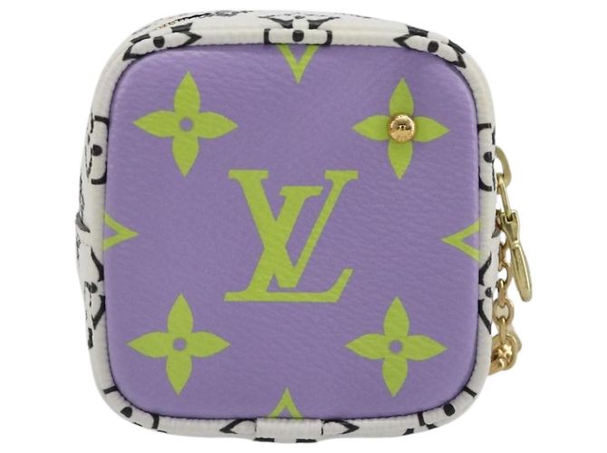 LOUIS VUITTON Monogram Giant Porte Monnaie Cube Multicolor M67669 Auth 197571M Multicolore - vista 2
