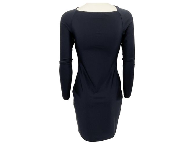 Coperni Black Jersey Twist Bodycon Kleid Schwarz - Ansicht 3