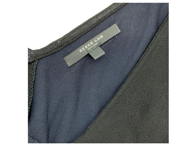 Abito Cold Shoulder Derek Lam Blu Navy / Nero - vista 4