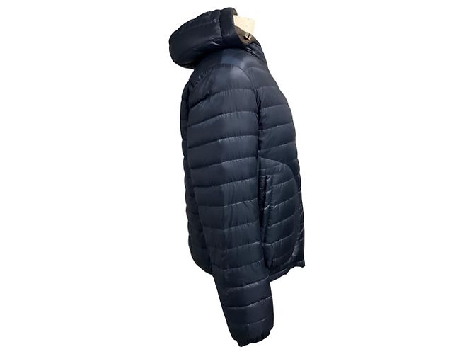Herno Giacca Puffer Leggera Reversibile Blu Navy / Marrone con Zip Anteriore - vista 2