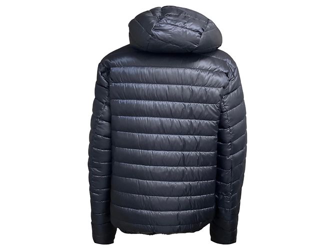 Herno Giacca Puffer Leggera Reversibile Blu Navy / Marrone con Zip Anteriore - vista 3