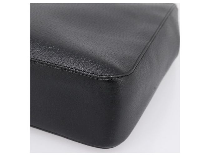 Borsa a mano GUCCI Bamboo in pelle nera e oro 002 1060 Auth ka5801 Nero D'oro - vista 10