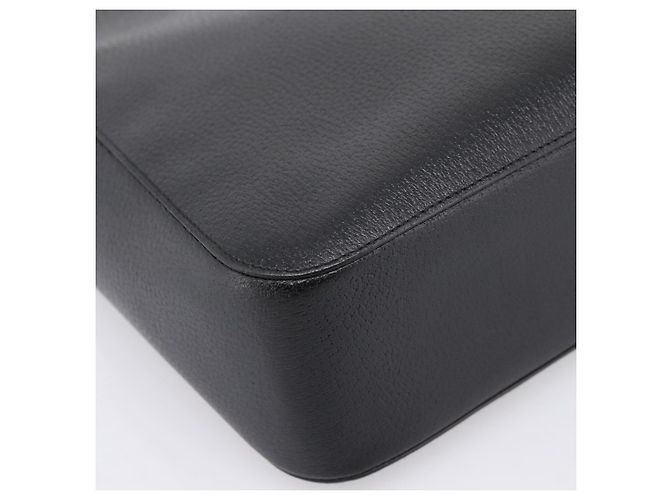 Borsa a mano GUCCI Bamboo in pelle nera e oro 002 1060 Auth ka5801 Nero D'oro - vista 11