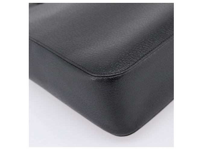 Borsa a mano GUCCI Bamboo in pelle nera e oro 002 1060 Auth ka5801 Nero D'oro - vista 13