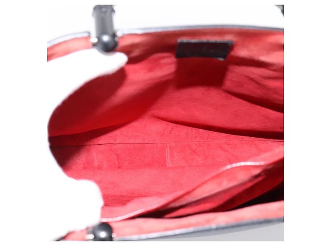 Borsa a mano GUCCI Bamboo in pelle nera e oro 002 1060 Auth ka5801 Nero D'oro - vista 17