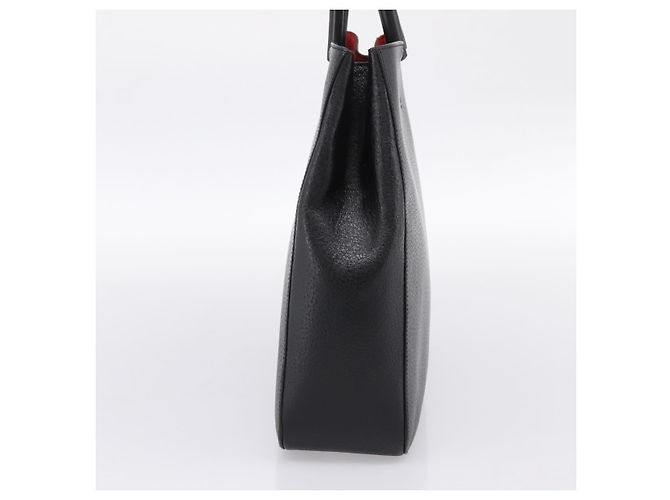 Borsa a mano GUCCI Bamboo in pelle nera e oro 002 1060 Auth ka5801 Nero D'oro - vista 4