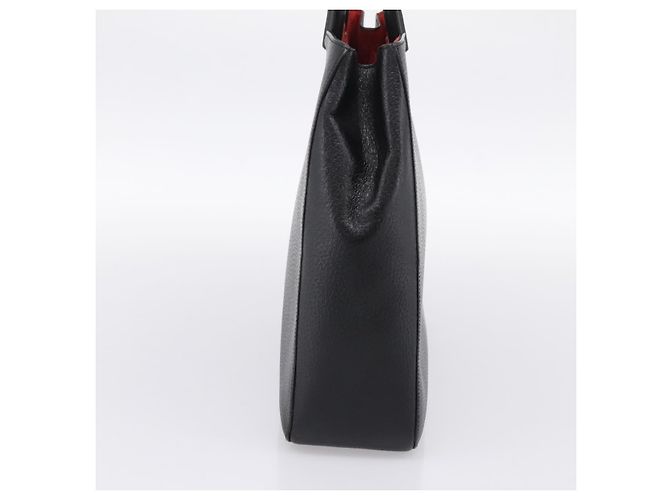 Borsa a mano GUCCI Bamboo in pelle nera e oro 002 1060 Auth ka5801 Nero D'oro - vista 5