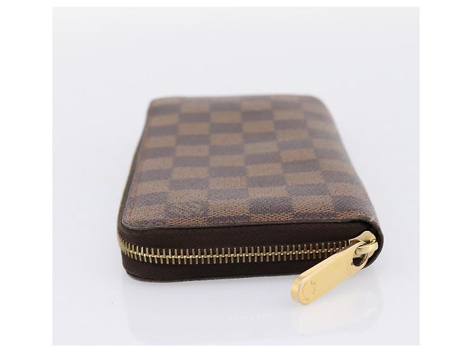 LOUIS VUITTON Damier Ebene Zippy Wallet Cartera Larga N41661 LV Auth 196670 - vista 3