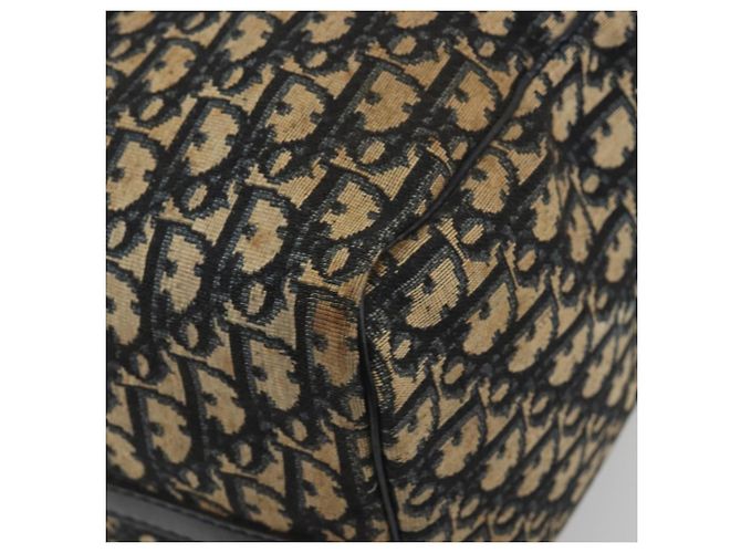 Borsa Boston Christian Dior Trotter Canvas Navy Silver Auth 195678 Argento Blu navy - vista 10