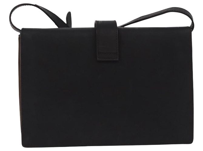 Borsa a tracolla LOEWE Suede Dark Brown Gold Tone Auth 196425A Marrone scuro - vista 2
