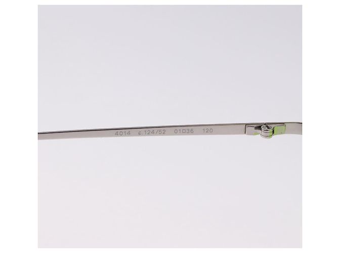 CHANEL Randlose Sonnenbrille Metall Green Silver CC Auth BA15023M Silber Grün - Ansicht 12