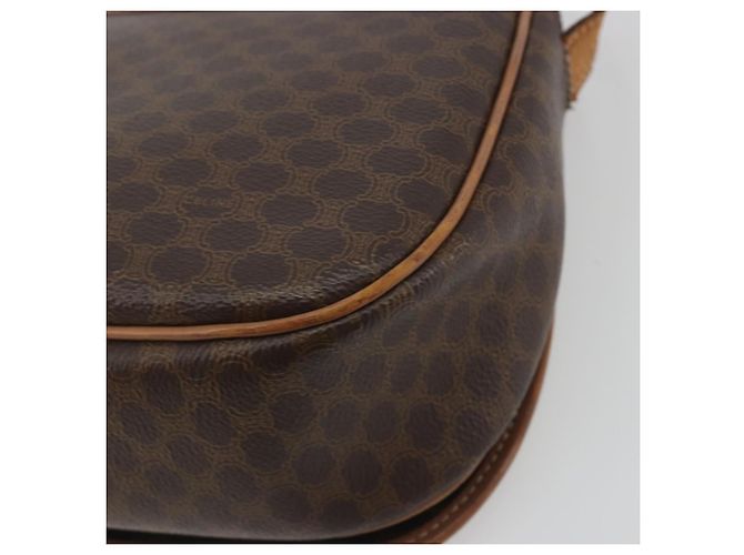 Céline Borsa a tracolla CELINE Macadam PVC Pelle Marrone Tono Oro Auth BA14939 - vista 13