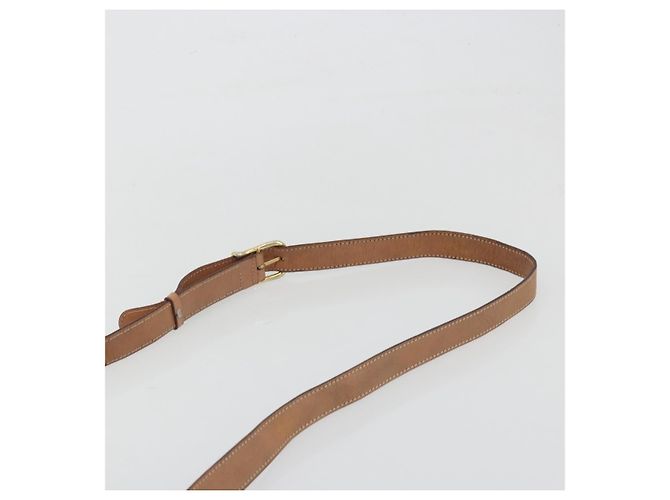 Céline Borsa a tracolla CELINE Macadam PVC Pelle Marrone Tono Oro Auth BA14939 - vista 8