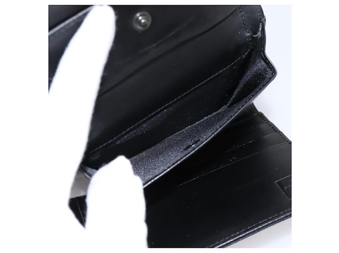 FENDI Zucca Canvas Compact Trifold Wallet Black Auth am12424V - view 10