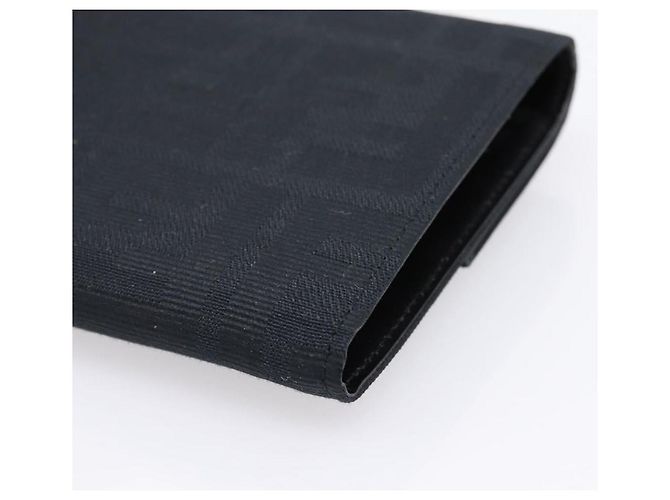 FENDI Zucca Canvas Compact Trifold Wallet Black Auth am12424V - view 15