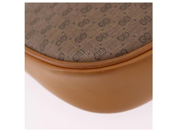 Borsa a tracolla GUCCI Micro GG Supreme PVC Beige Gold 007 084 0094 Auth 196603 D'oro - vista 10