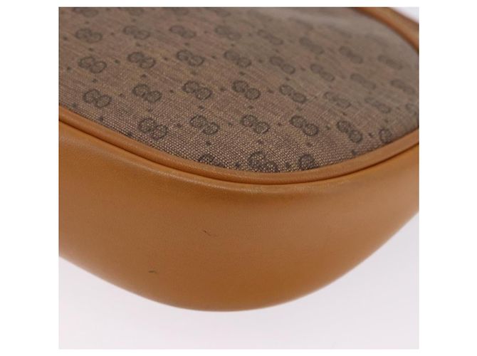Borsa a tracolla GUCCI Micro GG Supreme PVC Beige Gold 007 084 0094 Auth 196603 D'oro - vista 11