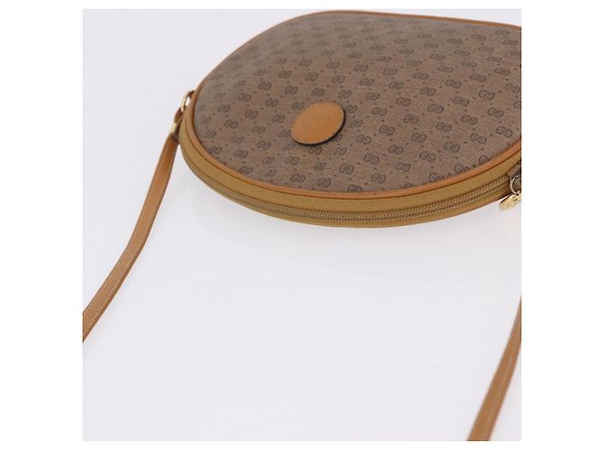 Borsa a tracolla GUCCI Micro GG Supreme PVC Beige Gold 007 084 0094 Auth 196603 D'oro - vista 6