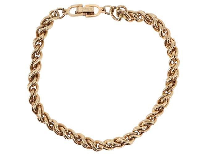 Bracciale Christian Dior metallo Gold Auth 188683 D'oro - vista 2