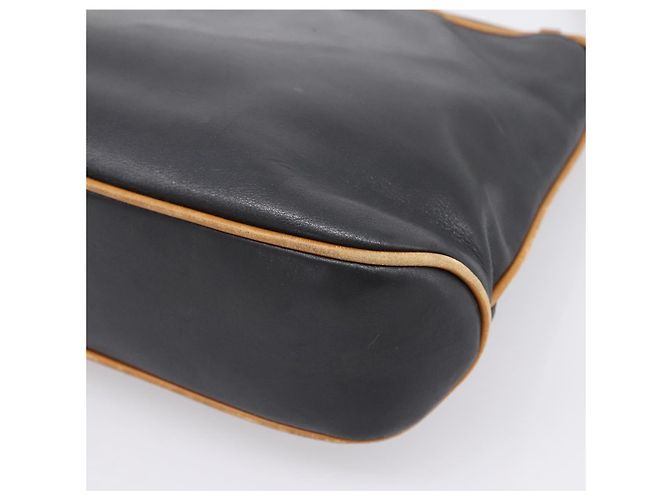 Céline CELINE Schultertasche aus Leder Schwarz Goldfarben Auth 196412 - Ansicht 12