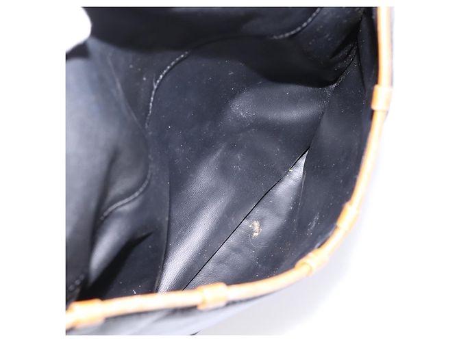 Céline CELINE Schultertasche aus Leder Schwarz Goldfarben Auth 196412 - Ansicht 20