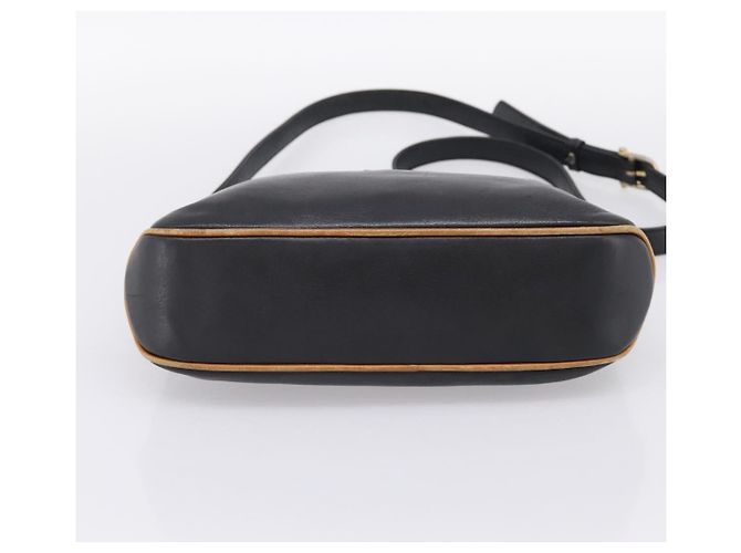Céline CELINE Schultertasche aus Leder Schwarz Goldfarben Auth 196412 - Ansicht 9