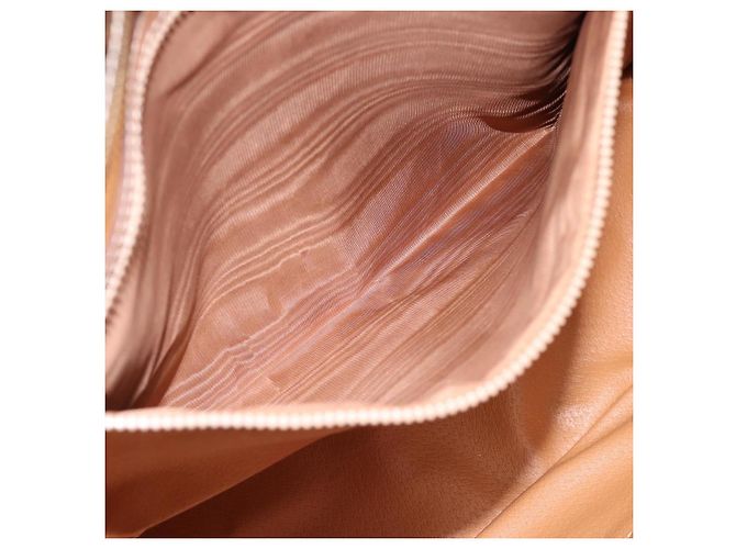 Céline Borsa Tote CELINE Macadam Canvas PVC Pelle Brown Gold Auth am12286V Marrone D'oro - vista 21