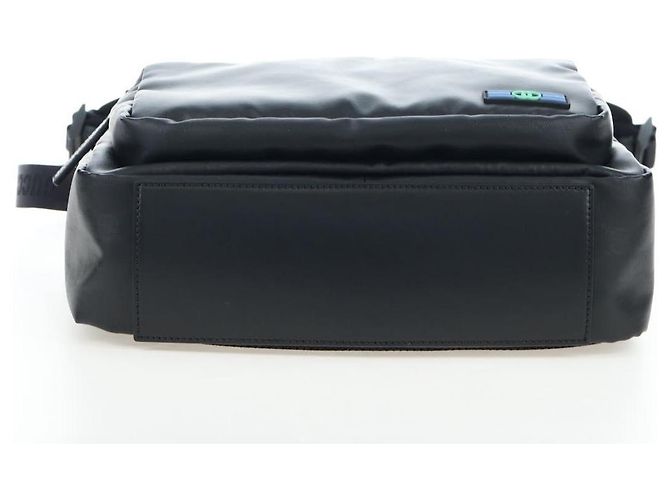 Borsa a Tracolla GUCCI GG Crystal PVC Pelle Nero Argento 782764 Auth BA14802V - vista 14
