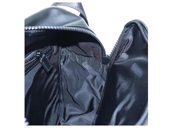 Borsa a Tracolla GUCCI GG Crystal PVC Pelle Nero Argento 782764 Auth BA14802V - vista 25