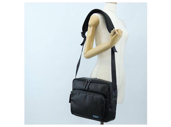 Borsa a Tracolla GUCCI GG Crystal PVC Pelle Nero Argento 782764 Auth BA14802V - vista 30