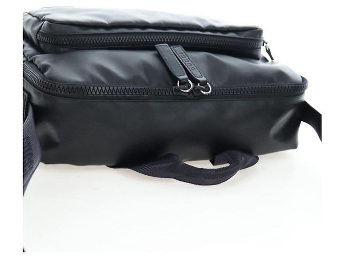 Borsa a Tracolla GUCCI GG Crystal PVC Pelle Nero Argento 782764 Auth BA14802V - vista 6