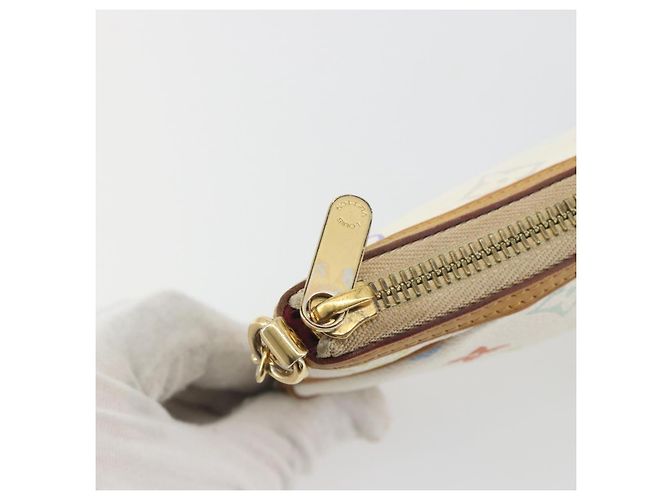 LOUIS VUITTON Monogram Multicolor Pochette Mira MM White M60096 LV Auth 196035V Weiß - Ansicht 10