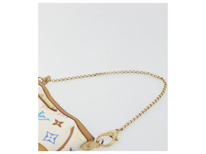 LOUIS VUITTON Monogram Multicolor Pochette Mira MM White M60096 LV Auth 196035V Weiß - Ansicht 14