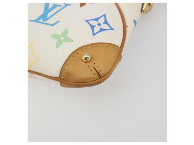 LOUIS VUITTON Monogram Multicolor Pochette Mira MM White M60096 LV Auth 196035V Weiß - Ansicht 15