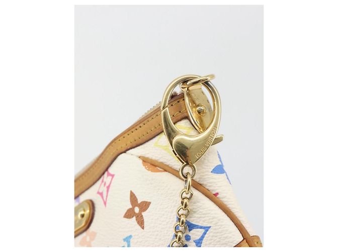 LOUIS VUITTON Monogram Multicolor Pochette Mira MM White M60096 LV Auth 196035V Weiß - Ansicht 18