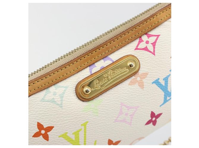 LOUIS VUITTON Monogram Multicolor Pochette Mira MM White M60096 LV Auth 196035V Weiß - Ansicht 19