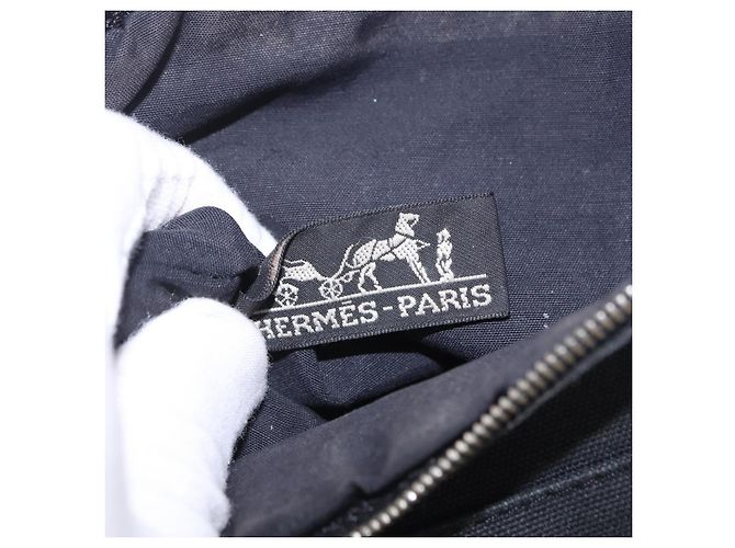 Hermès HERMES Bolso Bolide PM Algodón Negro Auth BA15257 - vista 14