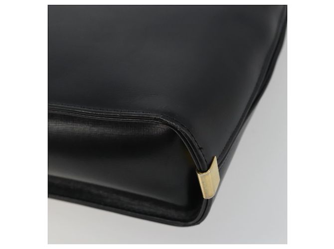 Borsa a mano Christian Dior in pelle di vitello Nera e Dorata Auth 196420 Nero - vista 12