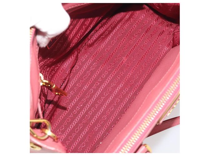 Borsa a mano PRADA Saffiano 2way Pink Gold Tone Auth BA14801M Rosa - vista 10